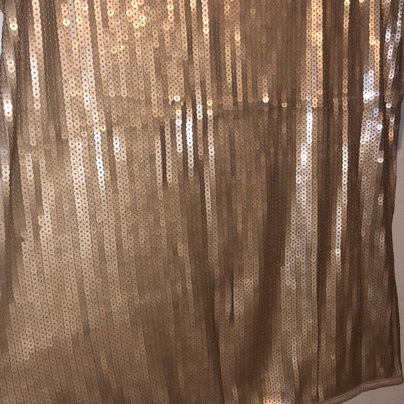 NWT Lulus Sexy Gold Sequin Tank Top Size Medium - Picture 2 of 9